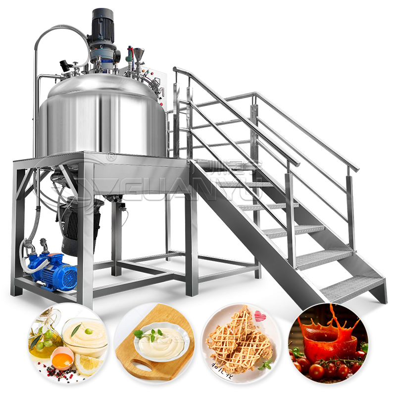 Quality vacuum high shear homogenizer emulsifier mixer cream paste Sauce making machine Manufacturer | GUANYU
