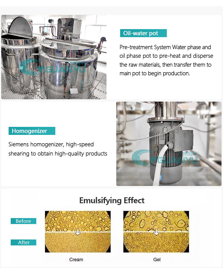 vacuum homogenizer cream mixer