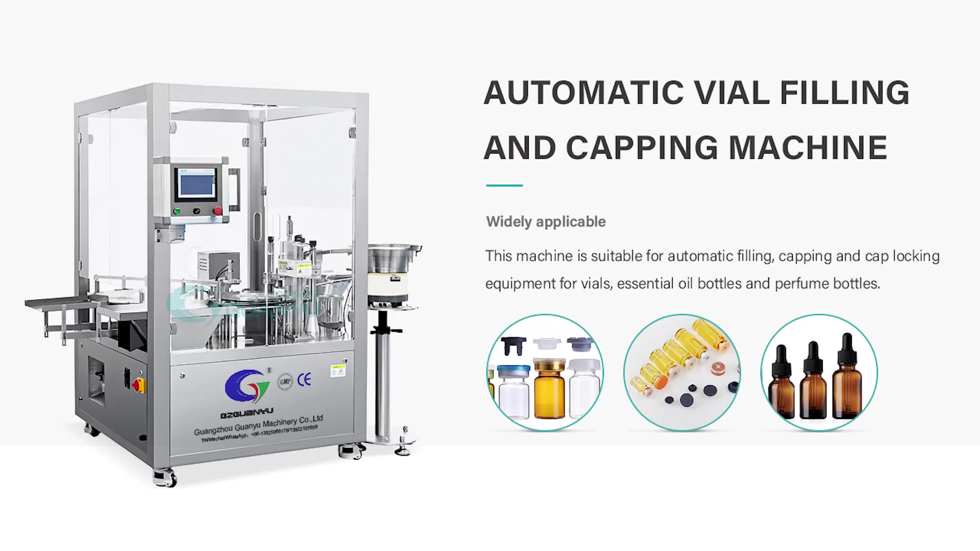 Best Pharmaceutical Liquid Filling Machine Small Bottle Filler Plastic Vail Filling and Sealing Machine Company - GUANYU factory