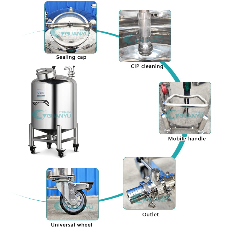 Best Water Storage Tank Vertical Horizontal Chemical Stainless Steel Storage Tank Water Tank Series Company - GUANYU price