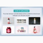 Automatic Adhesive Sticker Bottle Labeling Machine Sanitizer Sticker Label Applicator Beverage Drinks Round Bottle GUANY factory