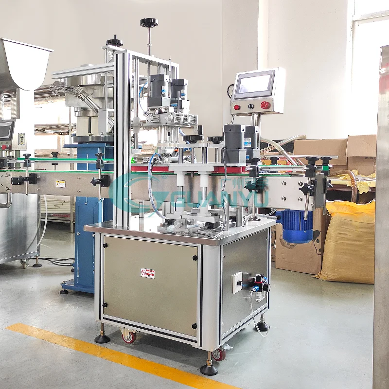 Customized Automatic glass jar bottle capping cosmetic face face cream filling machine manufacturers From China | GUANYU factory