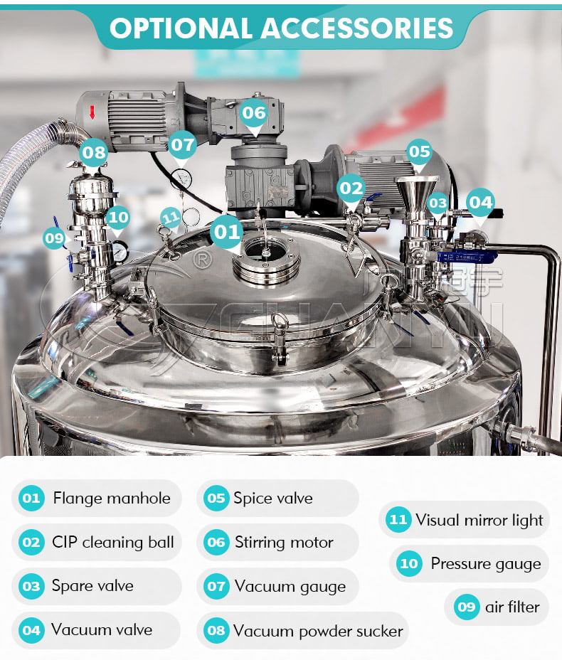 vacuum mixing tank