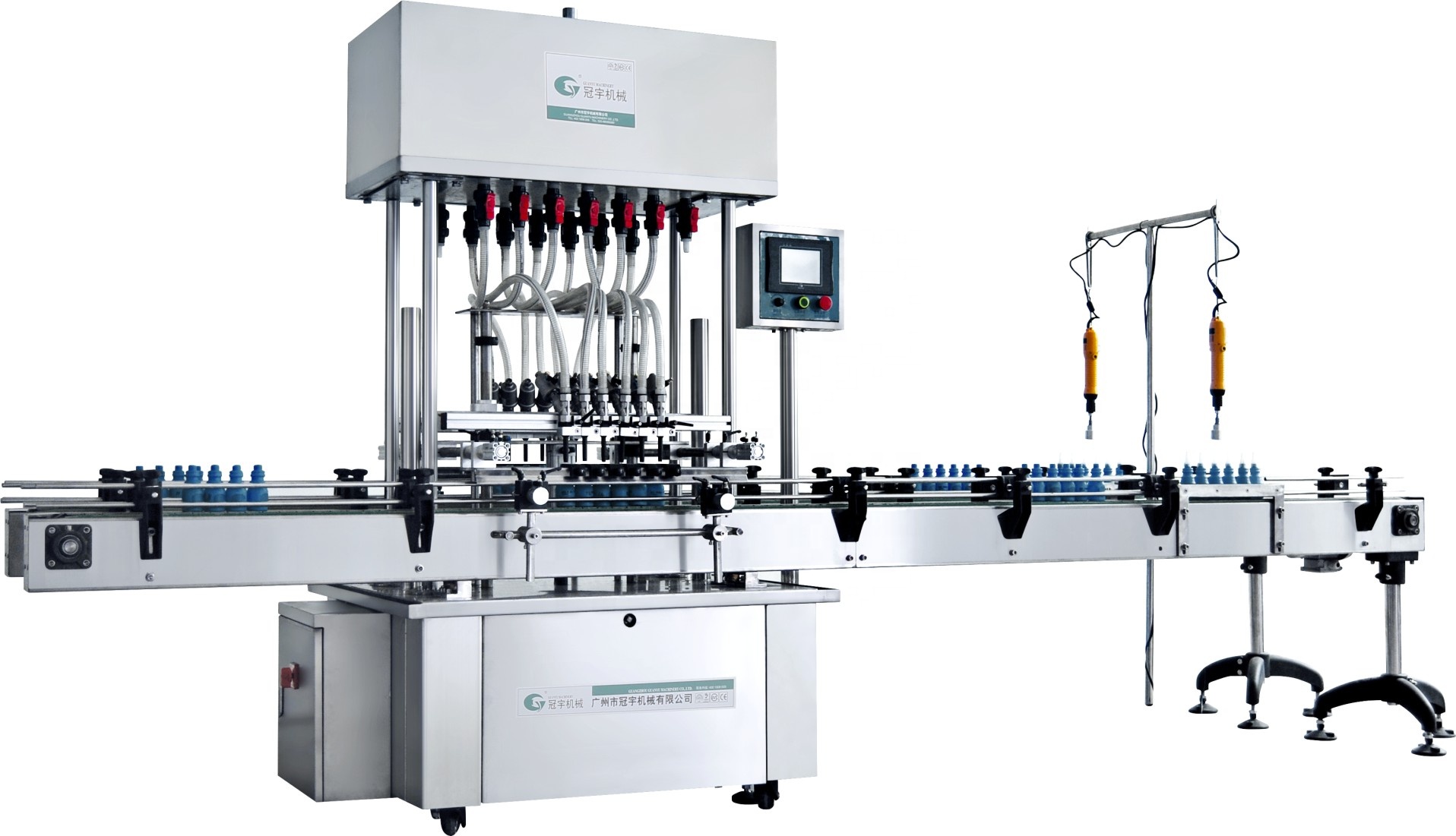 Best Automatic Cream Lotion Filling Machine Double-row straighe line Filling Machine Company - GUANYU price