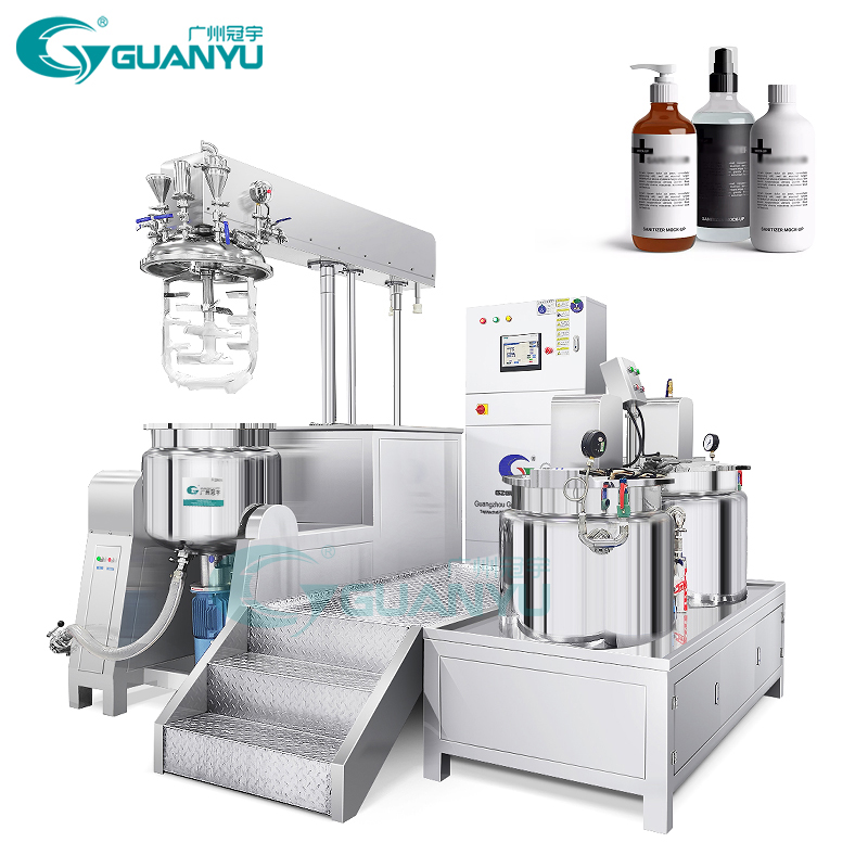 Quality Cosmetics Vacuum Mixing Tank For Cream Machinery Production Line Emulsifying Mixer Manufacturer | GUANYU