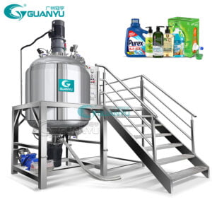 Best Homogenizer Mixer  Liquid Detergent Production Line Gel Making Mixing Machine Company - غوانيو