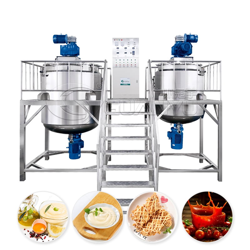 Quality Vacuum Emulsion Machine Cosmetic Cream Making Vacuum Emulsifying Mixer Equipment Manufacturer | GUANYU