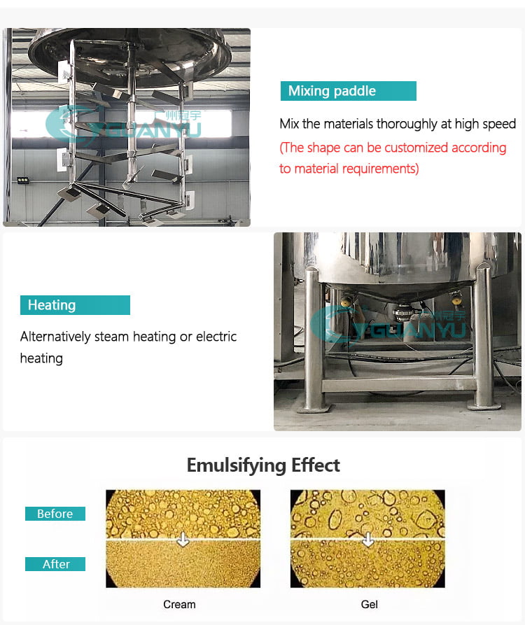 Vacuum Homogenizer Emulsion Machine