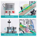 fully automatic screw capping machine bottle jar sealing machine pump capping machine liquid soap packaging line factory