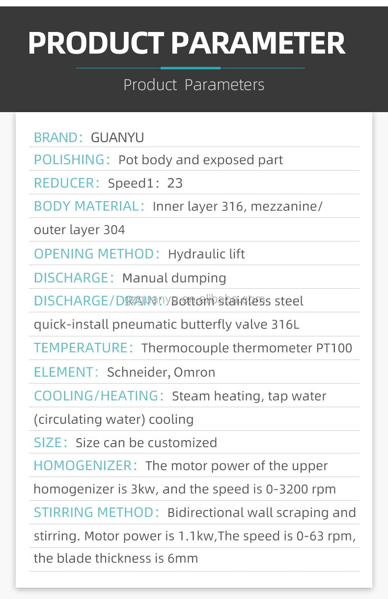 jacketed mixing tank with agitator