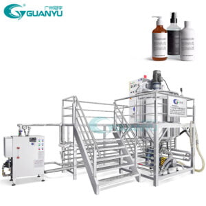 Industrial Homogenizer Machine Shampoo Mixing Machine Liquid Detergent Making Equipment Mixer Tank Stainless Steel