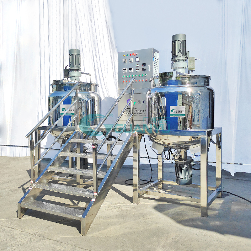 Best liquid mixer body cream making machine mixing tank with agitator homogenizer equipment Company - GUANYU price