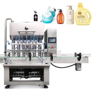 Automatic Piston Liquid Bottle Shampoo Bottle Filling Capping and Labeling Machine for Oil Soap Bottling Line