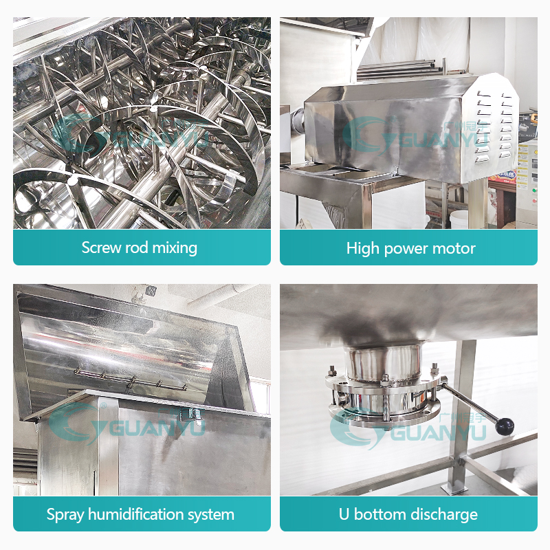 Quality Dry powder mixer machinedouble way scrawl mixer machine stirred blender Manufacturer | GUANYU factory