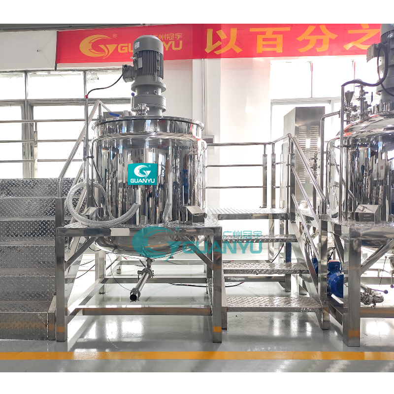 Liquid detergent mixer tank shower gel making machine Mixing Tank/Agitator/Reactor GUANYU price