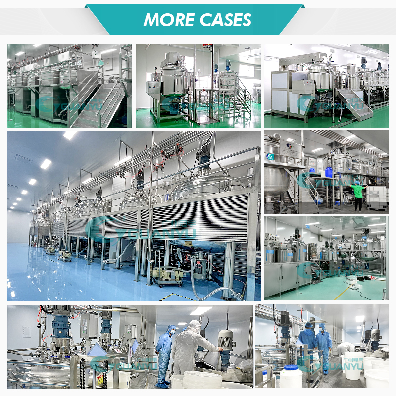 Best Shampoo Toothpaste Lotion Cream Production Line Equipment Vacuum Emulsifying Mixer Company - GUANYU company