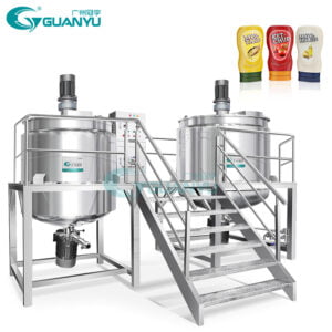 Peanut Butter Making Machine Electric Heating Jacket Mixing Tank With Agitator Company - กวานยู