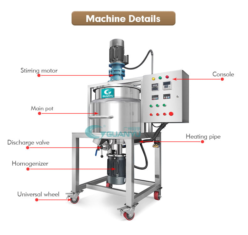 vacuum emulsifier homogenizer