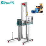 Universal Wheel Movable Electric Lifting High Shear Mixer Cosmetic Cream Homogenizing Emulsifying Machine  in  Guangzhou