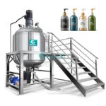 1000l Cosmetic Cream Mixing Machine Homogenizer Liquid Soap Hand Wash Shampoo Making Machine Mixer Manufacturer GUANYU