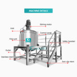 Liquid detergent mixer tank shower gel making machine Mixing Tank/Agitator/Reactor GUANYU