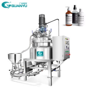 Quality Liquid Gel Shampoo Cream Mixer Blending Electric Heated Mixing Tank with Agitator Manufacturer | غوانيو