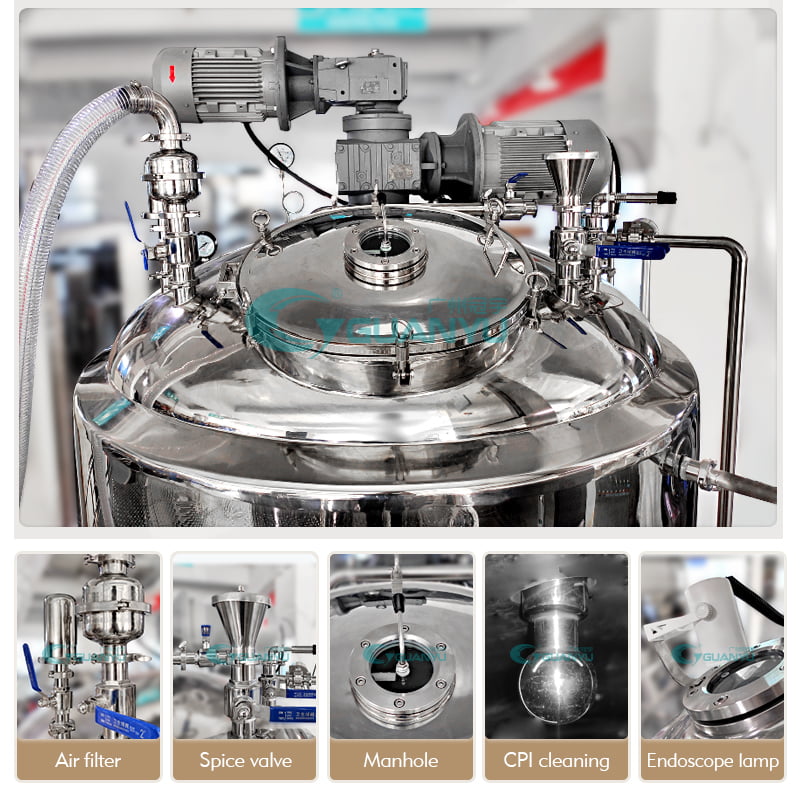 Quality Vacuum Emulsifying Machine vacuum homogenizer emulsifier ointment mixing machine Manufacturer | GUANYU company