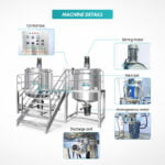 500L 1000L combine homogenizer petroleum jelly making machine cosmetic cream shampoo mixing machine agitator GUANYU factory