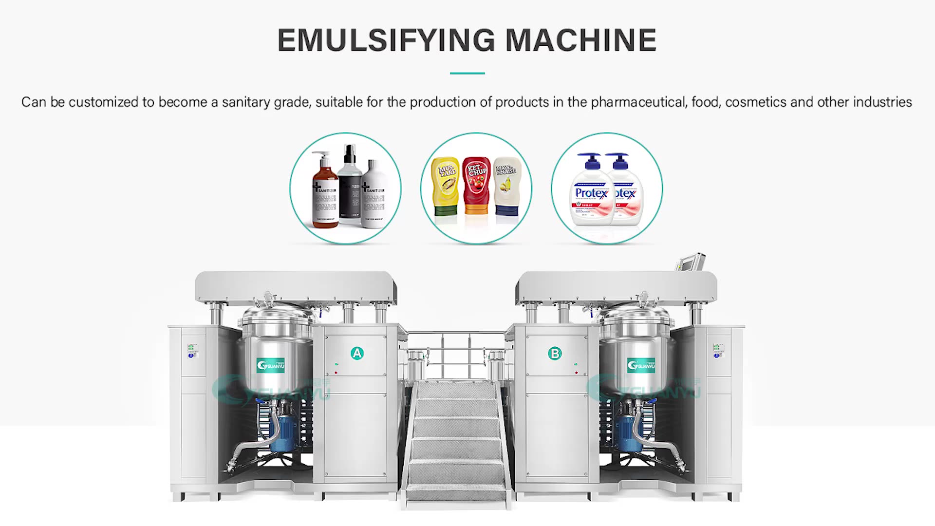 Customized Vacuum Emulsifier Cosmetics Cream Mixer manufacturers From China | GUANYU