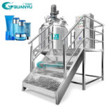 Automatic ointment cream mixing machine lotion mixing tank disperser cream agitator mixer with heating cooling jacket