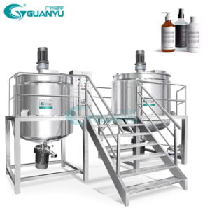500L 1000L รวม homogenizer ปิโตรเลียมเจลลี่เครื่องทำเครื่องสำอางค์ครีมแชมพูผสมเครื่อง agitator GUANYU
