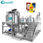 Vacuum Emulsifier Mixing Machine Homogenizer Ketchup Mayonnaise Mustard Production Line Mixer Making Ketchup Machine