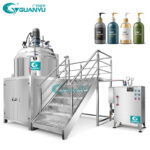 500L Industrial stainless steel vacuum emulsifying mixer pharmaceutical cream mixing machine GUANYU