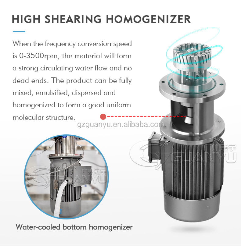 vacuum homogenizer emulsifying