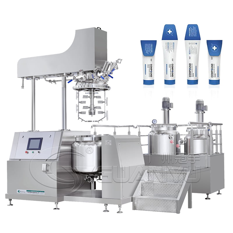 Quality Vacuum Homogenizer Mixer Skincare Cream Making Machine Vacuum Emulsifying Machine Manufacturer | GUANYU