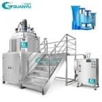 Cosmetic Creams Mixing Equipment Hand Wash Shampoo Mixing Tank Vacuum Emulsifying Machine GUANYU