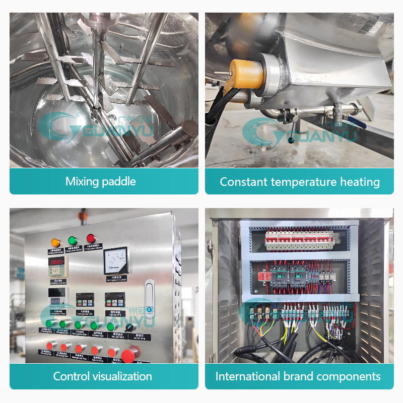 Syrup tomato ketchup sauce mixer food production line syrup making machine Liquid detergent mixer Manufacturer GUANYU company