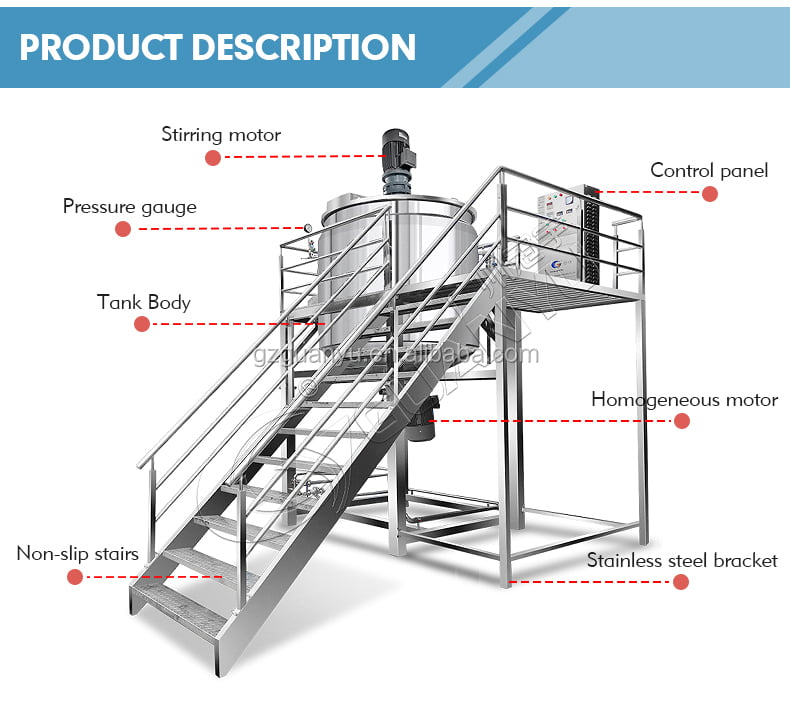 vacuum homogenizer emulsifying