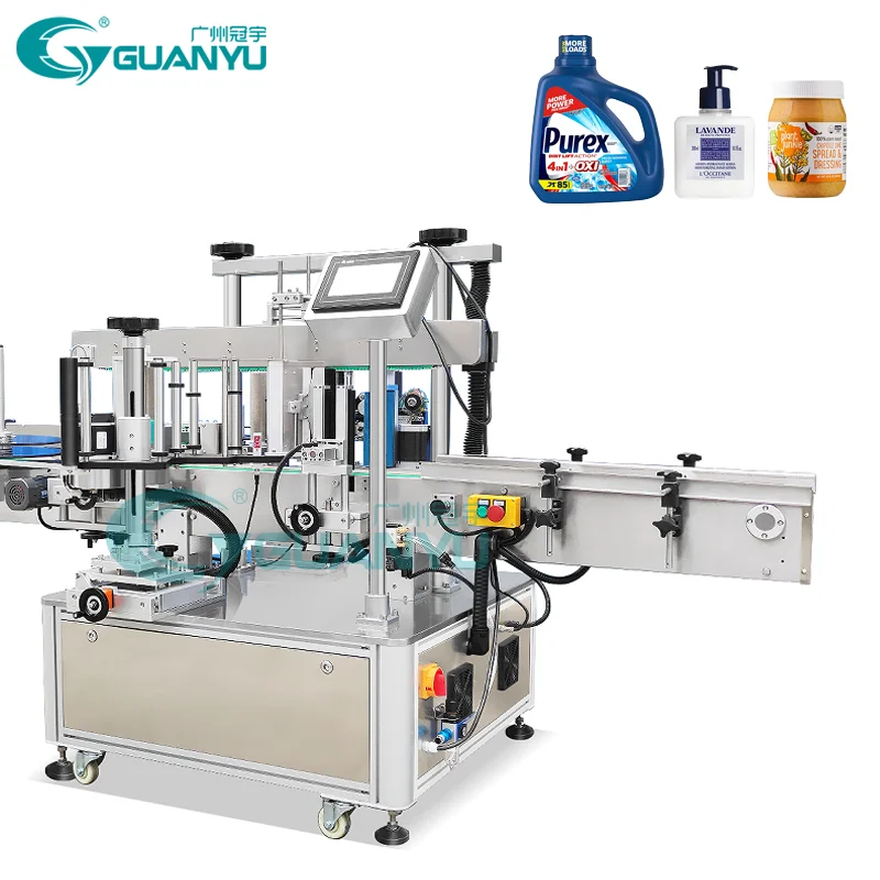 Bench Top Labeller Pet Jar Water Bottle Flat Round Bottle Labeling Machine Automatic Sticking Machine