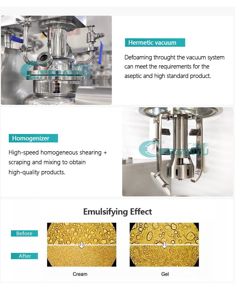 homogenizer mixer for cosmetics