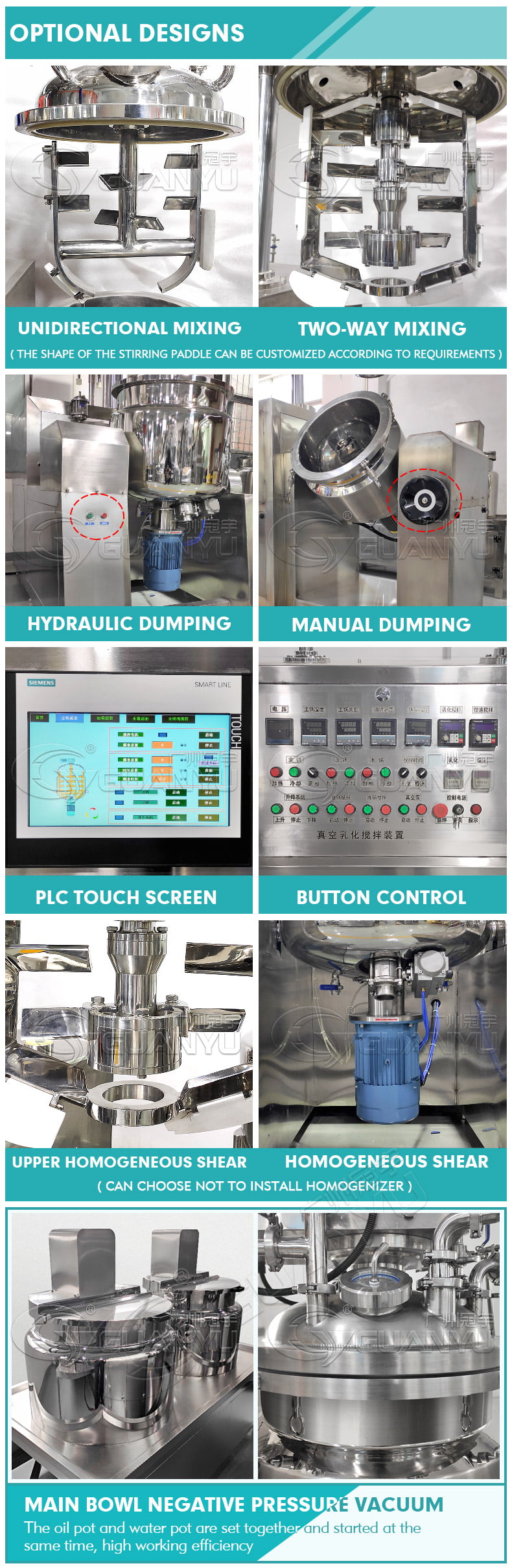 vacuum homogenizer emulsifying