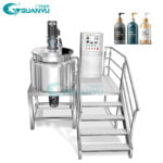 500L Stainless Steel Jacketed Heat Electric Chemical Agitator Mixer Machine With Liquid Mixing Tank For Milk