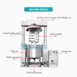 Vacuum Cream Mixing Machine Petroleum Jelly Making Machine Homogenizer Cosmetic Cream Mixing Machine GUANYU company