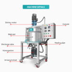 Customized Mixing Tank 100L  Soap Making Machine Liquid Cosmetic Cream Mixer Shampoo manufacturers From China | GUANYU