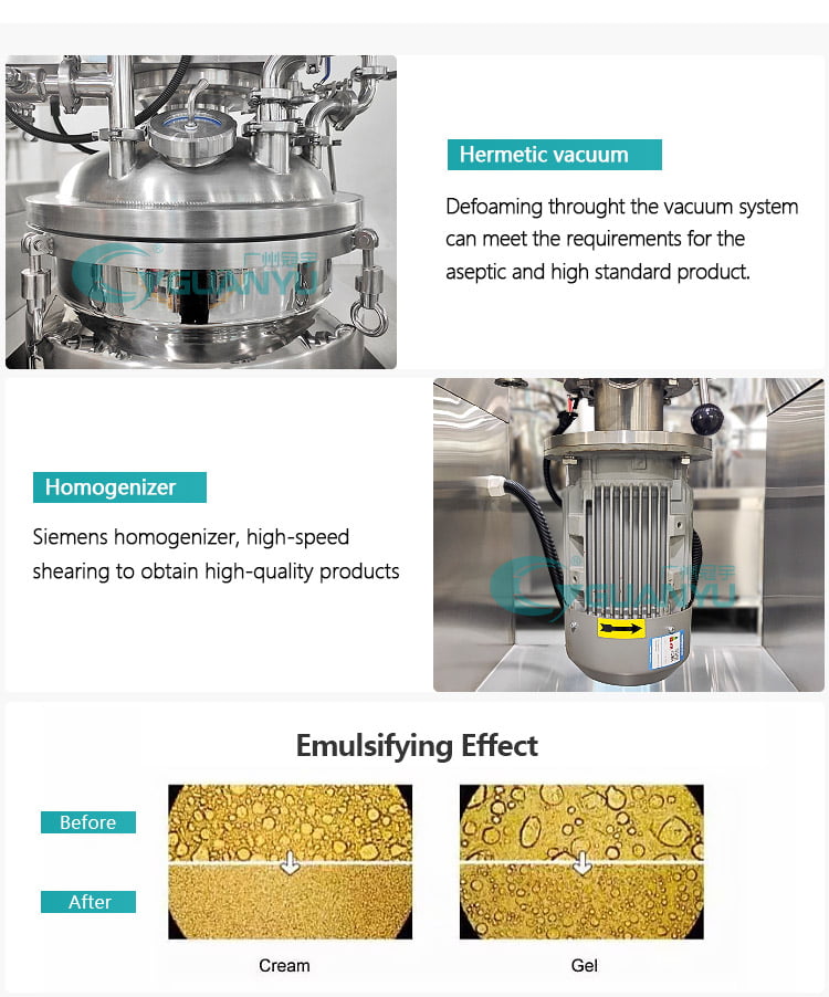 vacuum emulsifying mixer