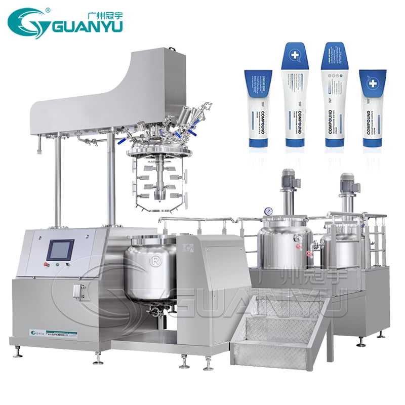 Quality Hydraulic Lift Vacuum Homogeneous Mixer Machine Gel Production Line Gel Making Machine Manufacturer | GUANYU