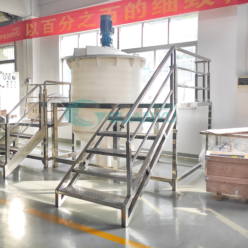 Mixing Machine Toilet Detergent Liquid Making Blending Equipment Anti-corrosive Mixer Tank liquid mixer Company - GUANYU factory
