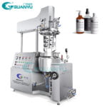 Quality Hydraulic Lifting Electric Heating PLC Control Homogenizer Vacuum Emulsifying Machine Manufacturer | GUANYU