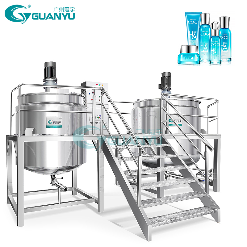 Best liquid mixer body cream making machine mixing tank with agitator homogenizer equipment Company - GUANYU