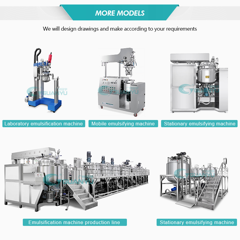 Best Shampoo Toothpaste Lotion Cream Production Line Equipment Vacuum Emulsifying Mixer Company - GUANYU factory